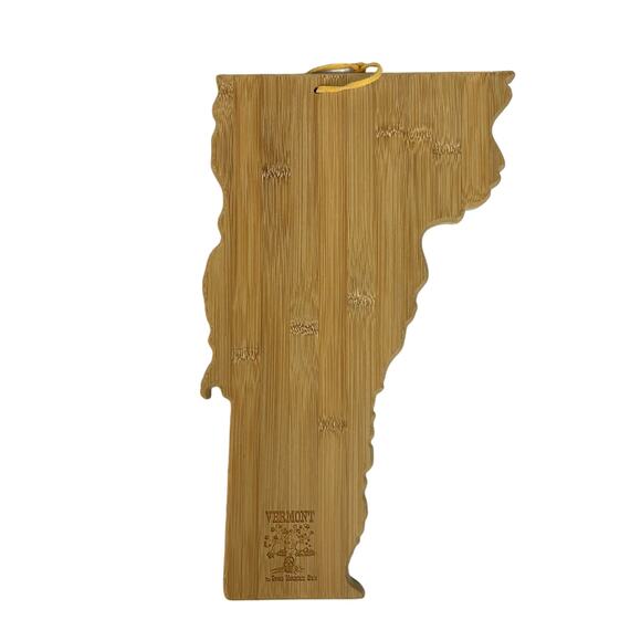 Totally Bamboo Charcuterie/Serving/Cutting/Cheese Board Vermont Shaped - Picture 1 of 5
